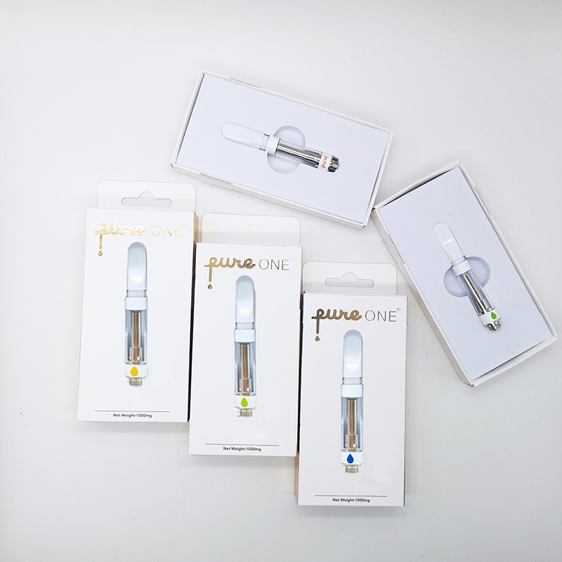 No Leakage Pure One Vape Cartridges 0.8ml 1ml Ceramic Coil Empty Press-in Tanks for 510 Thread Battery with Packaging Box
No Leakage Pure One Vape Cartridges 0.8ml 1ml Ceramic Coil Empty Press-in Tanks for 510 Thread Battery with Packaging Box