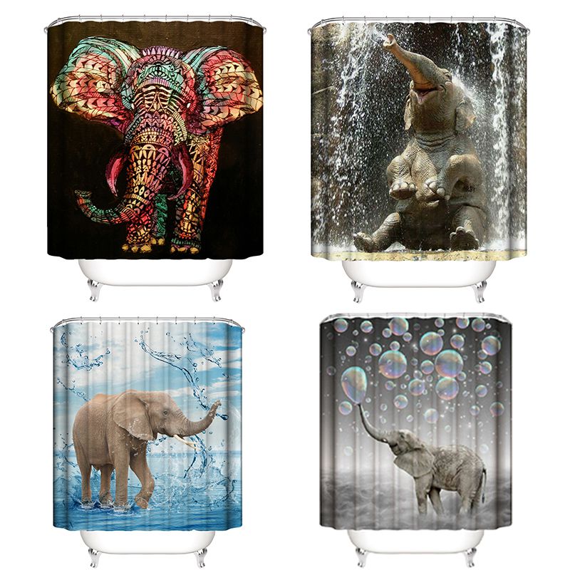 Shower Curtain Elephant Printed Bathroom Shower Curtains Decoration Waterproof Bath Curtain Door Screens Hanging Decor with Hook
Shower Curtain Elephant Printed Bathroom Shower Curtains Decoration Waterproof Bath Curtain Door Screens Hanging Decor with Hook