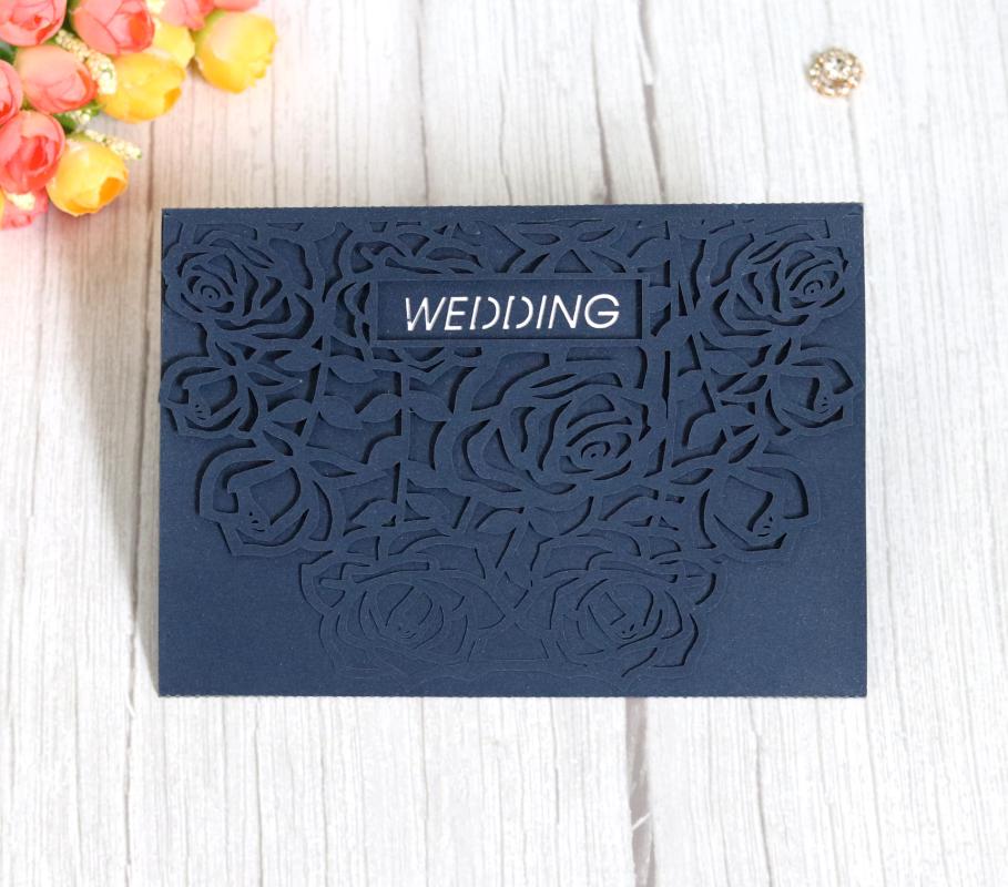 Laser Cut Rose Flower Wedding invitation Card Tri-Fold Greeting Cards Party Decor Supplies
Laser Cut Rose Flower Wedding invitation Card Tri-Fold Greeting Cards Party Decor Supplies