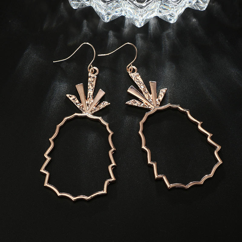 Women Geometric Earring Metal Dangle Hollow Hook Earring Fruit Pineapple Ladies Costume Jewellery Big Cute Earrings
Women Geometric Earring Metal Dangle Hollow Hook Earring Fruit Pineapple Ladies Costume Jewellery Big Cute Earrings
