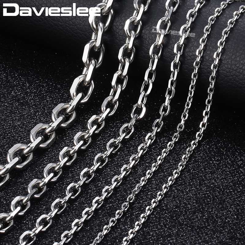 Davieslee Mens Necklace Chain Stainless Steel Silver Tone Rolo Link Chains Necklaces for Men Jewelry Fashion 2/3/4/6/10mm LKNM31
Davieslee Mens Necklace Chain Stainless Steel Silver Tone Rolo Link Chains Necklaces for Men Jewelry Fashion 2/3/4/6/10mm LKNM31
