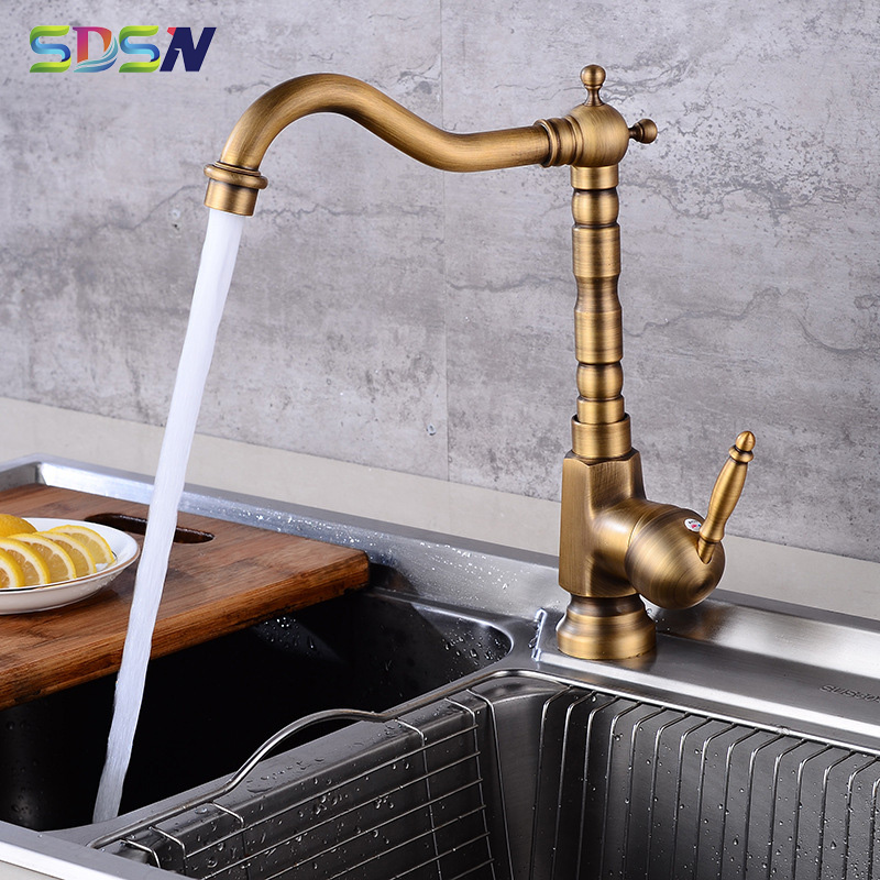 Kitchen Sink Faucet Tall Antique Basin-taps Mixer Deck Mounted Faucet European Style Wash-basin Mixers Single Level Tap
Kitchen Sink Faucet Tall Antique Basin-taps Mixer Deck Mounted Faucet European Style Wash-basin Mixers Single Level Tap
