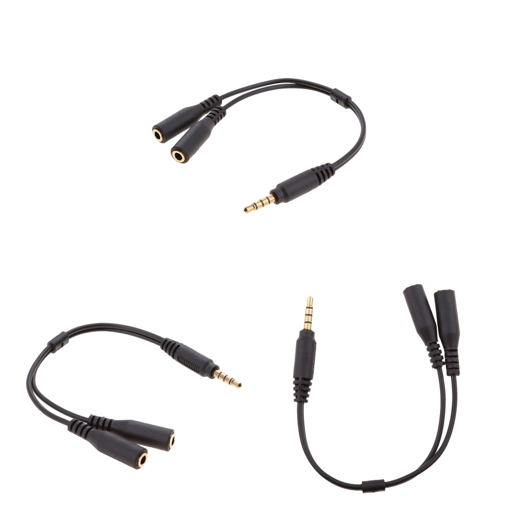 3 Pieces 3.5mm Combo Audio Mic Adapter Cable for PS4,Xbox One,Tablet,Mobile Phone,PC Gaming Headsets and New Version Laptop
3 Pieces 3.5mm Combo Audio Mic Adapter Cable for PS4,Xbox One,Tablet,Mobile Phone,PC Gaming Headsets and New Version Laptop