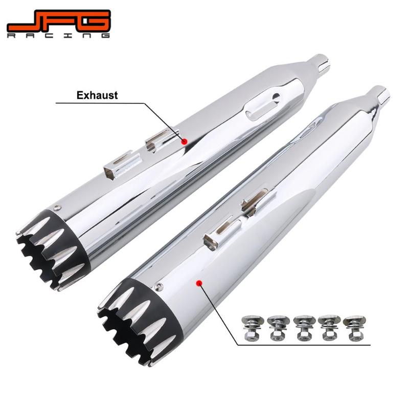 Motorcycle 4.5" Exhaust Pipes Mufflers Slip-On For 1995-2020 Touring Models Street Electra Road Glide King Ultra Classic
Motorcycle 4.5" Exhaust Pipes Mufflers Slip-On For 1995-2020 Touring Models Street Electra Road Glide King Ultra Classic