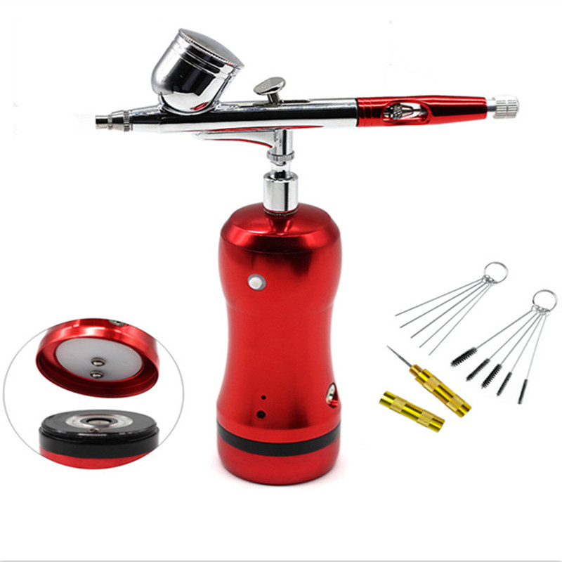Wireless Rechargeable Portable Makeup Airbrush Kit With Mini Air Compressor Spray Pen For Tattoo Nail Art Paint Cake
Wireless Rechargeable Portable Makeup Airbrush Kit With Mini Air Compressor Spray Pen For Tattoo Nail Art Paint Cake