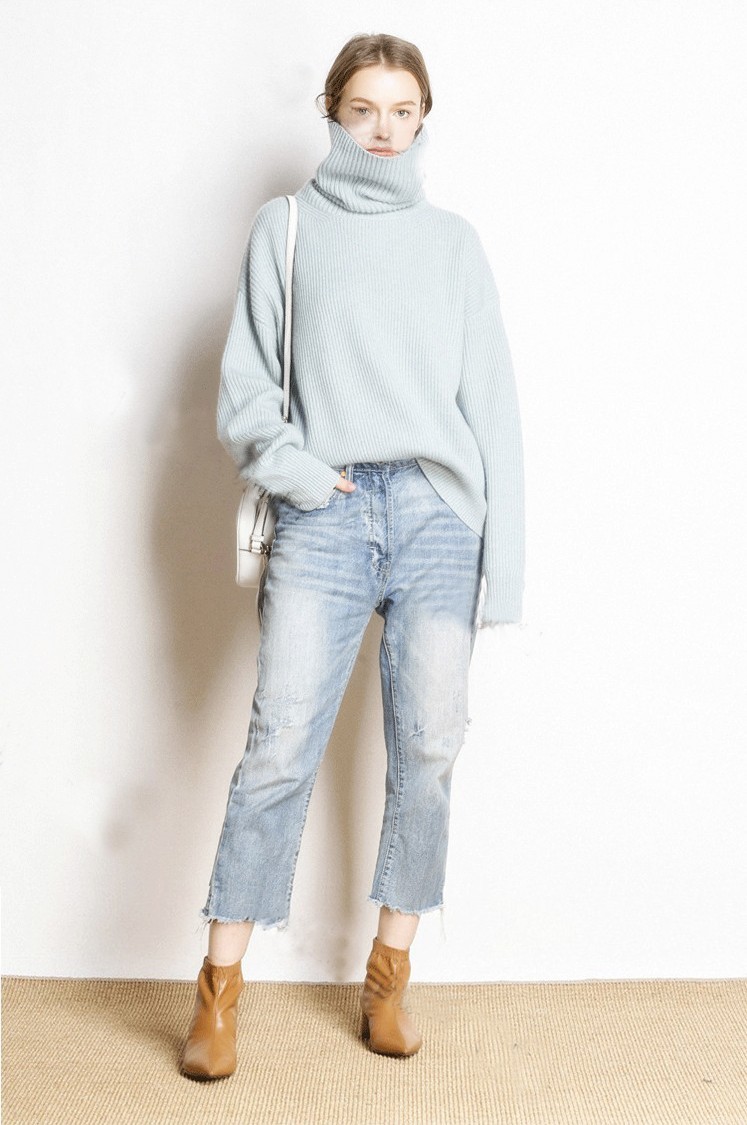 Hot Sale 5Colors Women Pullover and Sweater Cashmere Knitted Jumpers Winter New Fashion Thick Warm Female Clothes Girl Tops 201221