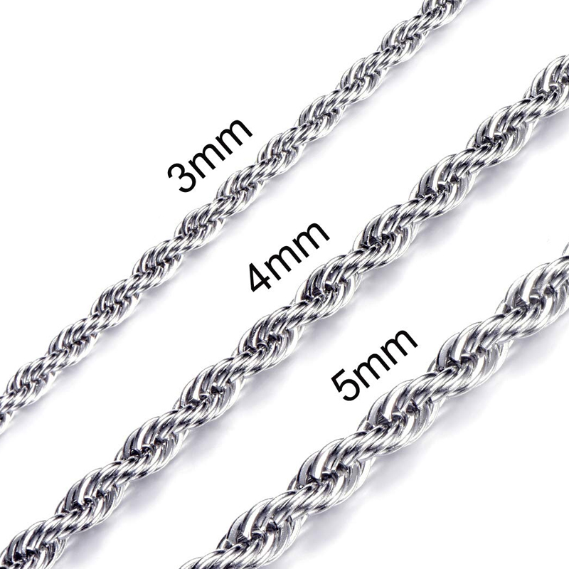 Twisted chain necklace mens stainless steel fashion necklaces link chain for jewelry long necklace gifts for women Accessories
Twisted chain necklace mens stainless steel fashion necklaces link chain for jewelry long necklace gifts for women Accessories