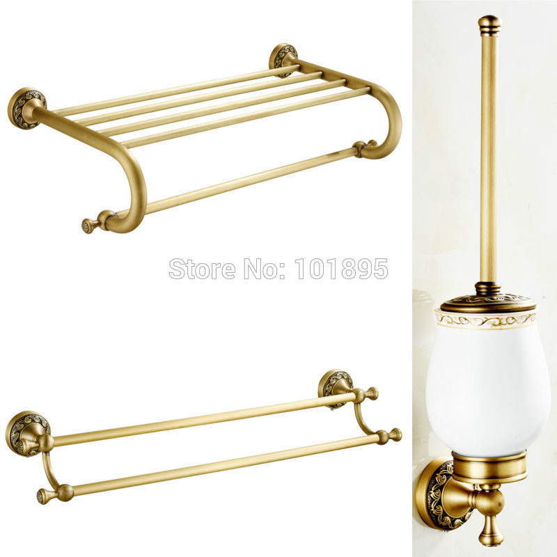 Bronze Color Brass Material Bathroom Accessories, Towel Rack and Toilet Brush with Holder X16012-2
Bronze Color Brass Material Bathroom Accessories, Towel Rack and Toilet Brush with Holder X16012-2