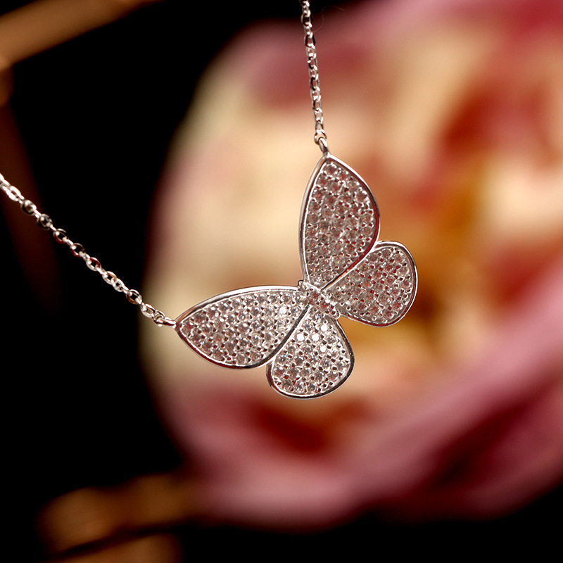 Pendant Necklaces 1pc Full-jewelled Butterfly Necklace Clear CZ Sexy For Women Gift On Sale
Pendant Necklaces 1pc Full-jewelled Butterfly Necklace Clear CZ Sexy For Women Gift On Sale