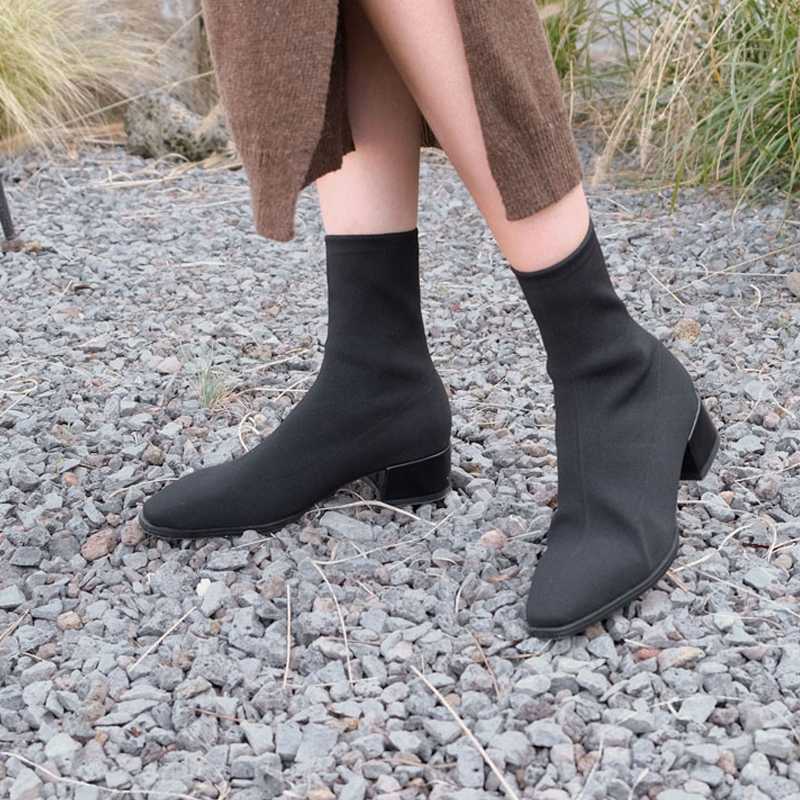 All-match Black Boots Women Suede Leather High Heel Boots Square Head Shoes Ladies Casual Autumn Winter Shoes Size 33-42, Black 4cm
All-match Black Boots Women Suede Leather High Heel Boots Square Head Shoes Ladies Casual Autumn Winter Shoes Size 33-42, Black 4cm
