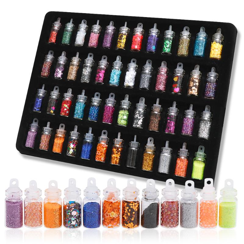 48 Bottles/Set Nail Art Colorful Sequins Glitter Powder Set For Nail Art Tips Tool Gel Stickers Mixed Rhinestone Manicure
48 Bottles/Set Nail Art Colorful Sequins Glitter Powder Set For Nail Art Tips Tool Gel Stickers Mixed Rhinestone Manicure