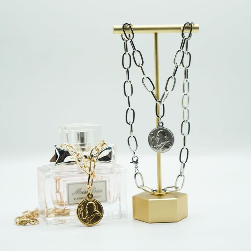 Gold/Silver Color Stainless Steel St Benedict Coin Medal Necklace For Women Metal San Benito Charm Choker Religious Jewelry
Gold/Silver Color Stainless Steel St Benedict Coin Medal Necklace For Women Metal San Benito Charm Choker Religious Jewelry