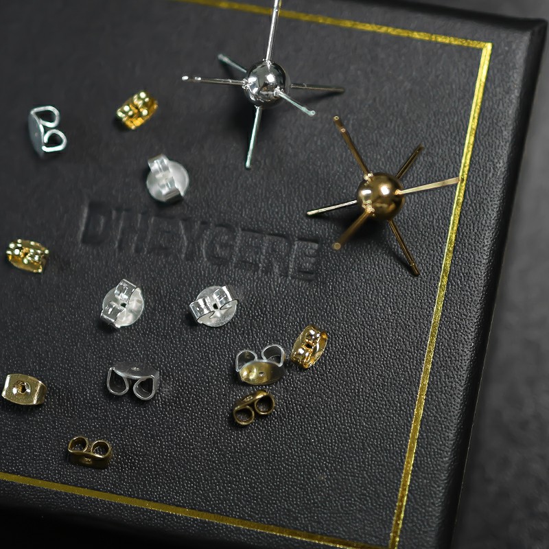 DHEYGERE satellite earrings niche design sense 2020 new exquisite cool stereo earrings men and women ins tide Party Wedding Gifts