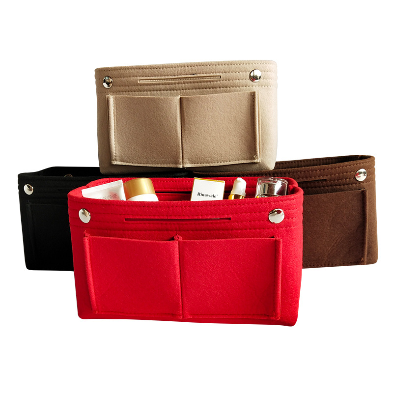 Felt Storage Cosmetic Bag Fashion Handbag Multi-pockets Double-decker Travel Bags Organizer Cases Multiple Finishing Bag
Felt Storage Cosmetic Bag Fashion Handbag Multi-pockets Double-decker Travel Bags Organizer Cases Multiple Finishing Bag