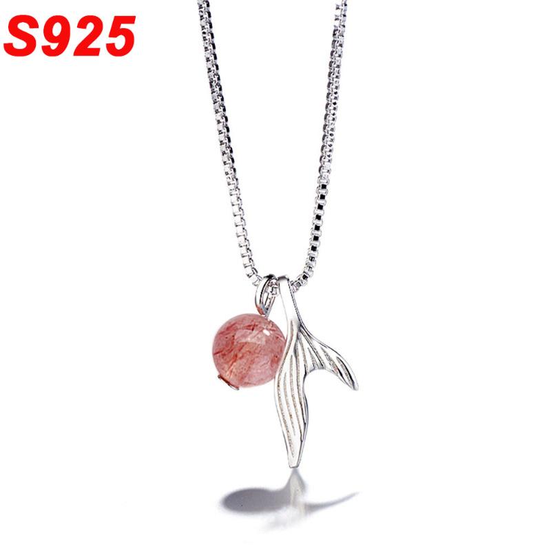 Delicate Real Pure 925 Sterling Silver Bubble Mermaid Tail Necklace Girl Kids Natural Rose Pink Quartz Box Chain Neclace SN015
Delicate Real Pure 925 Sterling Silver Bubble Mermaid Tail Necklace Girl Kids Natural Rose Pink Quartz Box Chain Neclace SN015