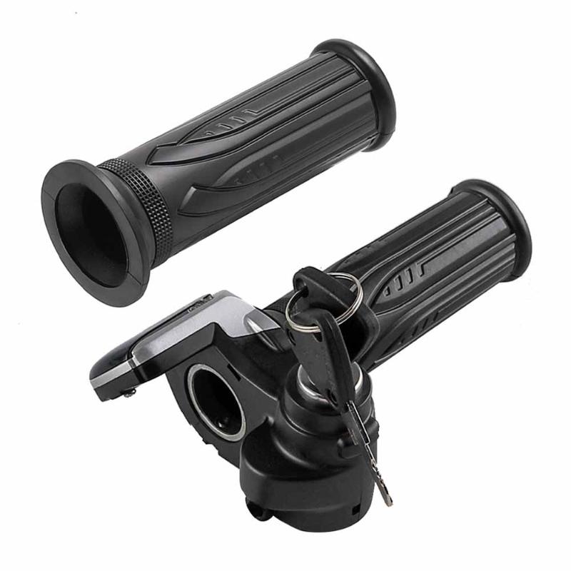 TDPRO Black Throttle Grips With Electric Key Lock 24V/36V/48V Replacement For E Bike Scooter
TDPRO Black Throttle Grips With Electric Key Lock 24V/36V/48V Replacement For E Bike Scooter