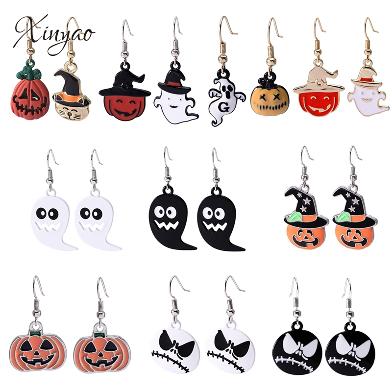 Halloween earrings Ghost Drop Earrings Fashion Trendy Funny Cool Dangle Halloween Punk wholesale Jewelry
Halloween earrings Ghost Drop Earrings Fashion Trendy Funny Cool Dangle Halloween Punk wholesale Jewelry