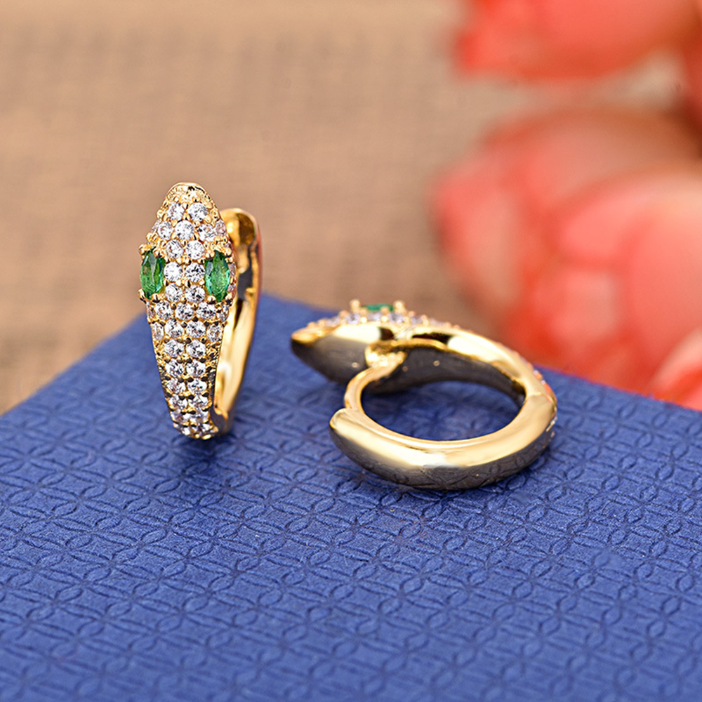 1 Pair Small Hoop Earrings Women CZ Snake Earring Dainty Gold Silver Color Rose Jewelry Aretes Huggie Trendy Hoops Tiny Earing 200924