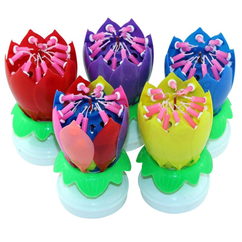 Newly Upgrade Multicolor Rotating Lotus Cake Candle Electronic Music Candle Birthday Wedding XSD88
Newly Upgrade Multicolor Rotating Lotus Cake Candle Electronic Music Candle Birthday Wedding XSD88