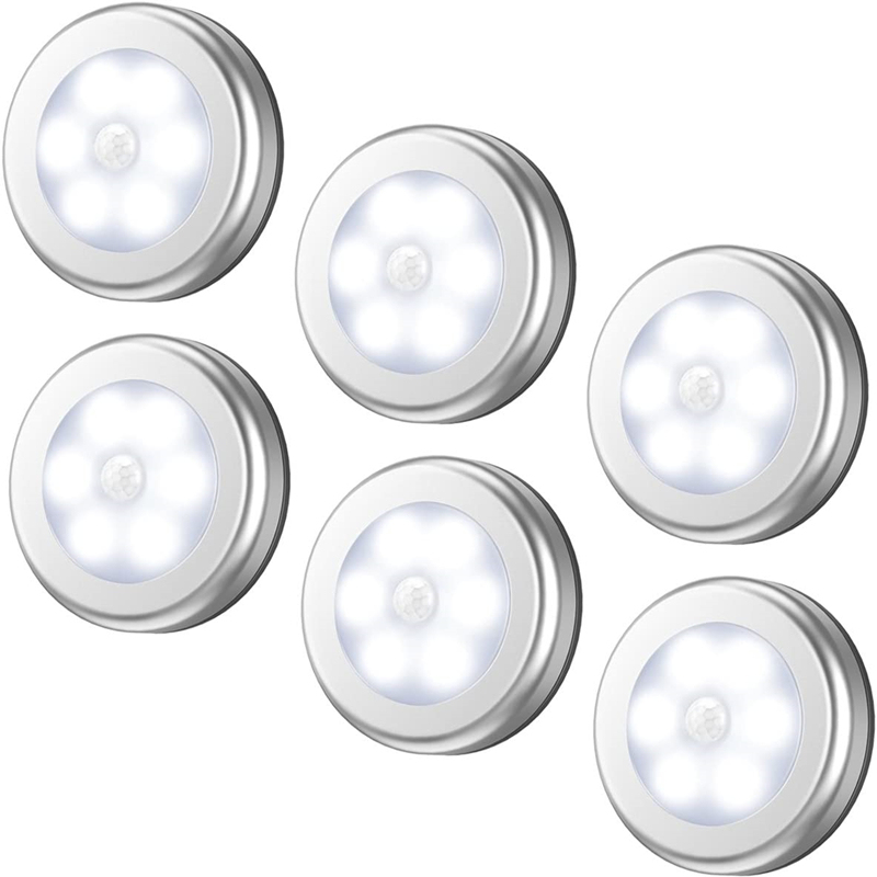 6-Pack Battery Operated Motion Sensor Night Light Stick-Anywhere Light for Closet Wardrobe Cabinet Smart Safety Lamp for Stair Step Bathroom
6-Pack Battery Operated Motion Sensor Night Light Stick-Anywhere Light for Closet Wardrobe Cabinet Smart Safety Lamp for Stair Step Bathroom