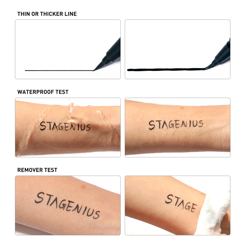 Black Liquid Eyeliner Long Lasting Waterproof Professional Cosmetic Beauty Makeup Liquid Eye Liner Pencil Delineador#