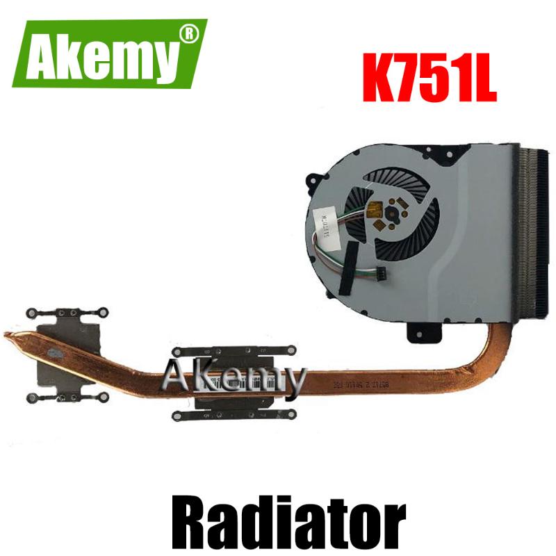 Akemy For Asus K751L K751 K751LK X751LK X751LA X751LD X751LN CPU fan cooling Radiator Heat sink Heatsink Cooler
Akemy For Asus K751L K751 K751LK X751LK X751LA X751LD X751LN CPU fan cooling Radiator Heat sink Heatsink Cooler