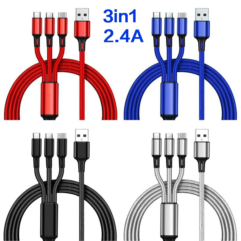 Data Line 3 in 1 cable For Micro USB Type-c Mobile Phone Multi-function Usb One Dragging Three Data Charge Cable
Data Line 3 in 1 cable For Micro USB Type-c Mobile Phone Multi-function Usb One Dragging Three Data Charge Cable