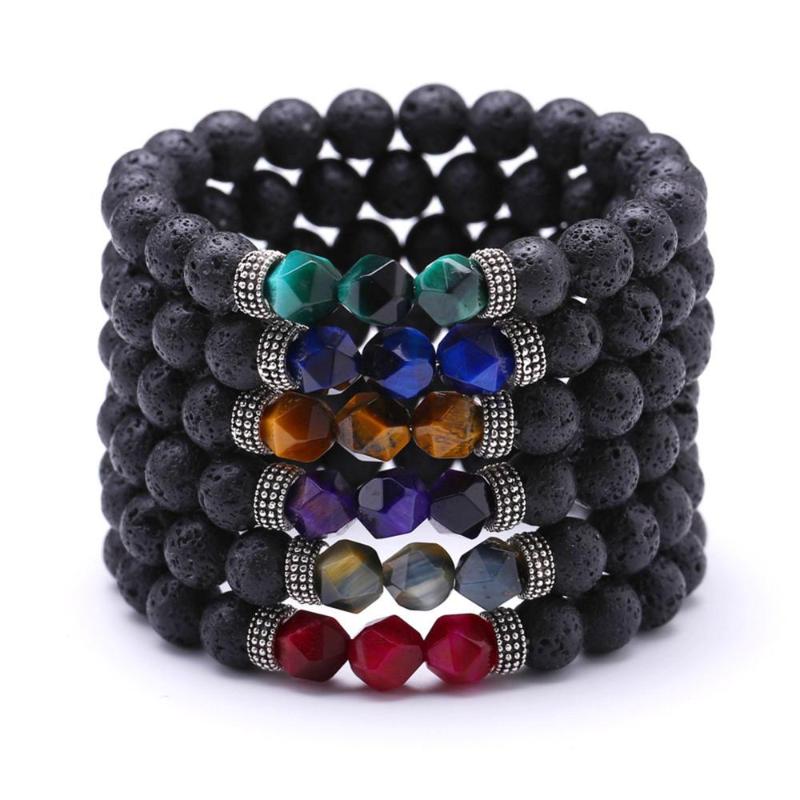 6pcs Natural stone cut multi-color tiger eye bracelet lava rock energy crystal interphase meditation for Jewelry Making Free
6pcs Natural stone cut multi-color tiger eye bracelet lava rock energy crystal interphase meditation for Jewelry Making Free