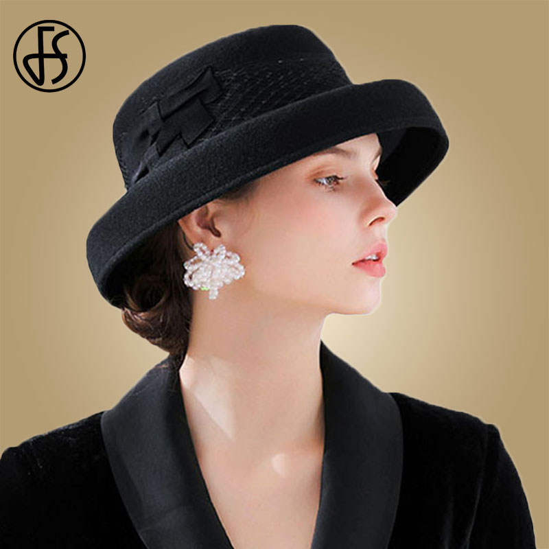 FS Wide Brim Women Hats Black Bowler Wool Felt Cloche Hat Fedora Bowknot Female Wine Red Fedoras Vintage Cap, Brown wool hat
FS Wide Brim Women Hats Black Bowler Wool Felt Cloche Hat Fedora Bowknot Female Wine Red Fedoras Vintage Cap, Brown wool hat