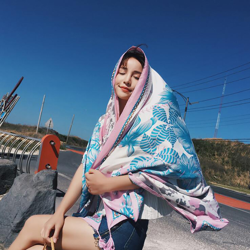 Women Spring Summer Sunscreen Shawls Wraps Fashion Print Long Scarf Seaside Holiday Beach Towel Female Scarfs Ladies Scarves
Women Spring Summer Sunscreen Shawls Wraps Fashion Print Long Scarf Seaside Holiday Beach Towel Female Scarfs Ladies Scarves