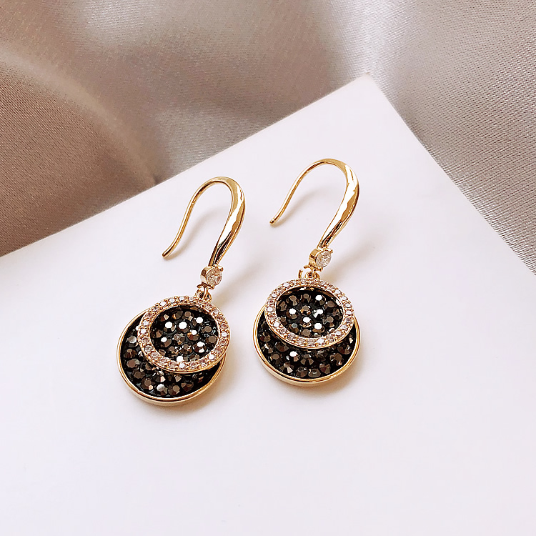 Black Earrings 2020 New Fashion All-match Ear Pendant Korean Internet Celebrity Elegant Ear Ring