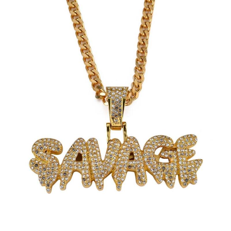 Full Rhinestone SAVAGE Men Women Punk Jewelry Bling Rapper Dancer Party Necklace Gift
Full Rhinestone SAVAGE Men Women Punk Jewelry Bling Rapper Dancer Party Necklace Gift