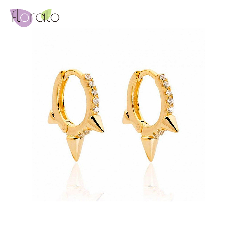 Minimalist 925 Sterling Silver Small Hoop Earrings for Women Punk CZ Spikes Huggie Hoop Earrings Fashion Jewelry 2020
Minimalist 925 Sterling Silver Small Hoop Earrings for Women Punk CZ Spikes Huggie Hoop Earrings Fashion Jewelry 2020
