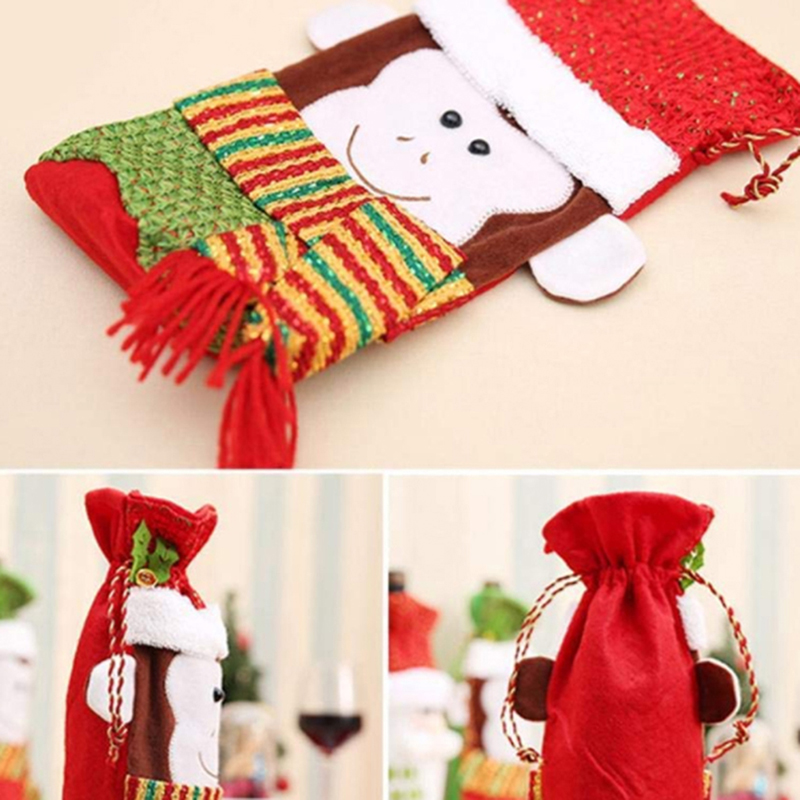 3D Cute Monkey Shape Christmas Wine Bottle Cover Gift Bag Wine Set Christmas Champagne Red Bottle Wrap Party Supplies
3D Cute Monkey Shape Christmas Wine Bottle Cover Gift Bag Wine Set Christmas Champagne Red Bottle Wrap Party Supplies
