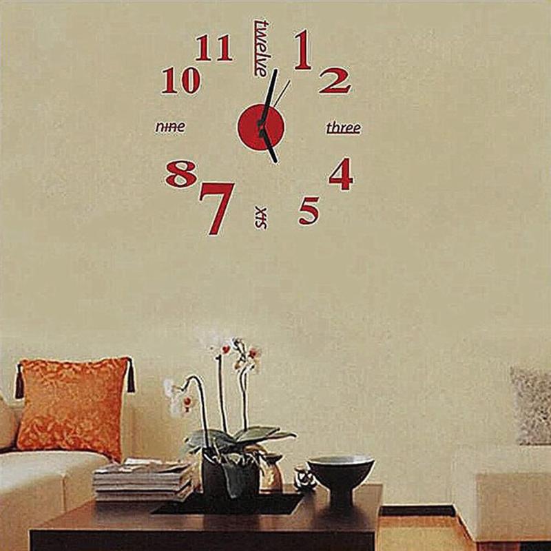 Acrylic 4 Color Wall Clock Sticker Wall Stickers Cool 3D Mirror Diy Home Decor Creative Removable Self-Adhesive Mural Bedroom
Acrylic 4 Color Wall Clock Sticker Wall Stickers Cool 3D Mirror Diy Home Decor Creative Removable Self-Adhesive Mural Bedroom