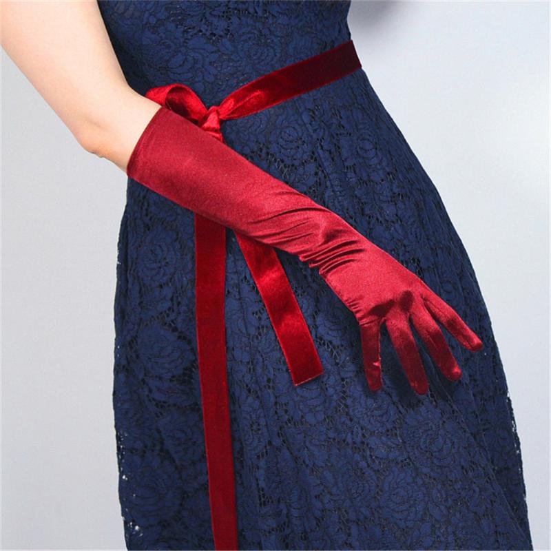 Silk Gloves Female 38cm Elastic Silk Satin Deep Red Wine Red Long Sunscreen Gloves 3-SCJH38
Silk Gloves Female 38cm Elastic Silk Satin Deep Red Wine Red Long Sunscreen Gloves 3-SCJH38