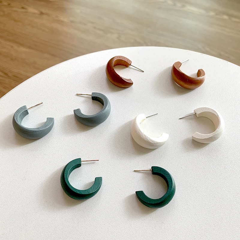 Hoop & Huggie BUDROVKY Cute Moon Matte Wooden Earrings Geometric C-Stye Statement Vintage Big Circle Wood Ear Ring 2021 Fashion Jewelry Gift
Hoop & Huggie BUDROVKY Cute Moon Matte Wooden Earrings Geometric C-Stye Statement Vintage Big Circle Wood Ear Ring 2021 Fashion Jewelry Gift