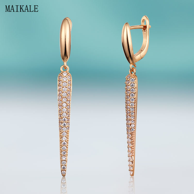MAIKALE New Fashion Cute Zircon Stud Earrings for Women Cubic Zirconia Gold Earing Geometric Clip on Earring Jewelry Gift
MAIKALE New Fashion Cute Zircon Stud Earrings for Women Cubic Zirconia Gold Earing Geometric Clip on Earring Jewelry Gift