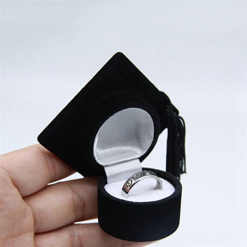 Hat Shaped Ring Box Creative Organizer Jewelry Box Storage Case Ring Holder for Graduation Ceremony Christmas Decoration
Hat Shaped Ring Box Creative Organizer Jewelry Box Storage Case Ring Holder for Graduation Ceremony Christmas Decoration