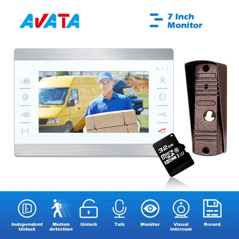 Apartment Video Intercom Security System with 7 inch 32GB Memory Card Color Monitor and Rainproof IR Night Version Doorbell
Apartment Video Intercom Security System with 7 inch 32GB Memory Card Color Monitor and Rainproof IR Night Version Doorbell