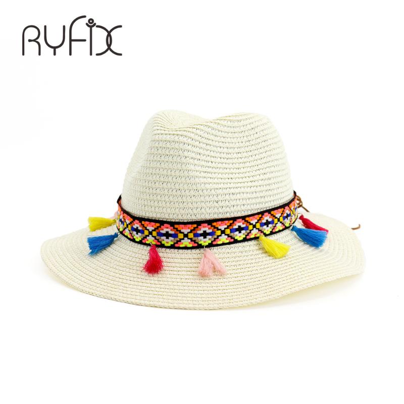 Summer fashion visor hat color fringe ribbon straw hat with jazz beach sun national wind HA58, White
Summer fashion visor hat color fringe ribbon straw hat with jazz beach sun national wind HA58, White