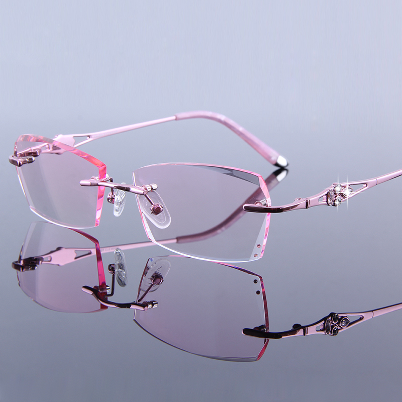 Eye Glasses Frames for Women Rhinestone Rimless Eyeglass Lady Reading Glasses High Clear Lens Hyperopia Women's Pink Presbyopic
Eye Glasses Frames for Women Rhinestone Rimless Eyeglass Lady Reading Glasses High Clear Lens Hyperopia Women's Pink Presbyopic