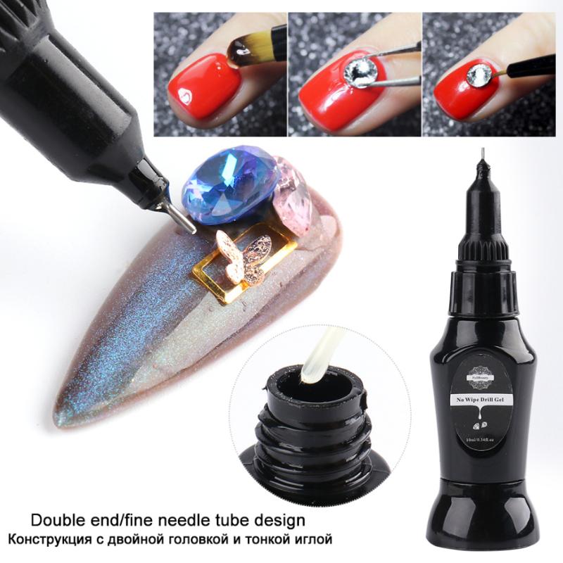 Nail Art Kits Rhinestone Glue Kit Super Sticky Decoration Gem Adhesive UV Gel For Jewels Beads Manicure Polish LA1826