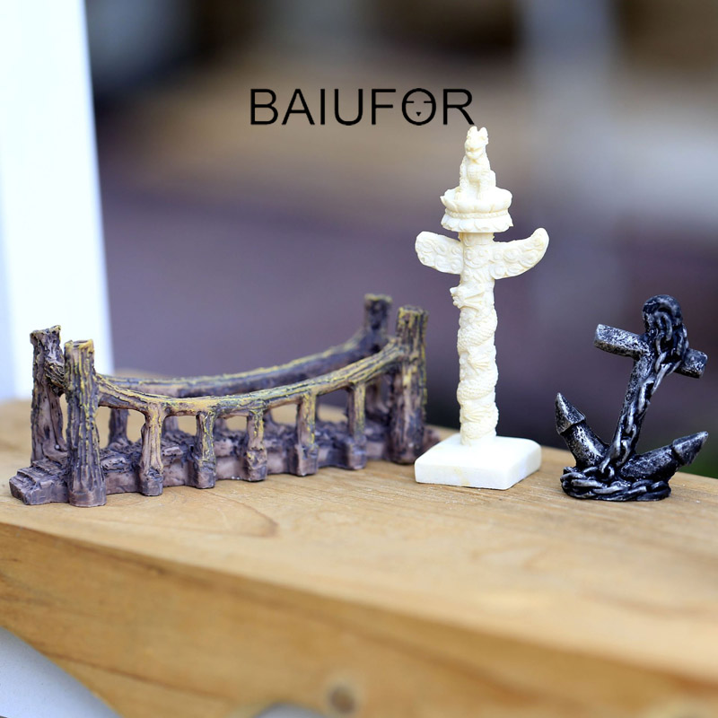 BAIUFOR Miniatures & Figurines Bridge Ship's Anchor Ornamental Column Fairy Garden Decorations Resin Crafts Home Accessories
BAIUFOR Miniatures & Figurines Bridge Ship's Anchor Ornamental Column Fairy Garden Decorations Resin Crafts Home Accessories