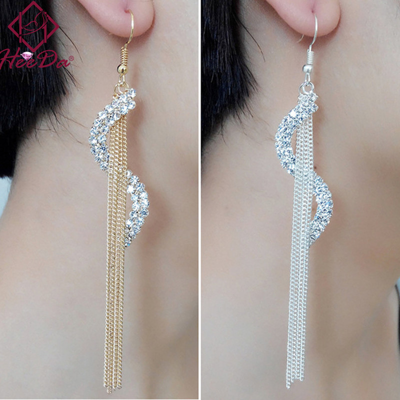 Fashion Trend Unique S Shape Tassel Pendant Long Earrings Graceful Joker Personality Eardrop Dinner Party Dress Ear Accessories
Fashion Trend Unique S Shape Tassel Pendant Long Earrings Graceful Joker Personality Eardrop Dinner Party Dress Ear Accessories