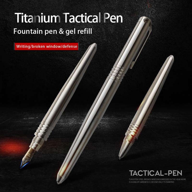 Titanium tactical pen multi-function broken window high hardness outdoor safety defense tool pen
Titanium tactical pen multi-function broken window high hardness outdoor safety defense tool pen
