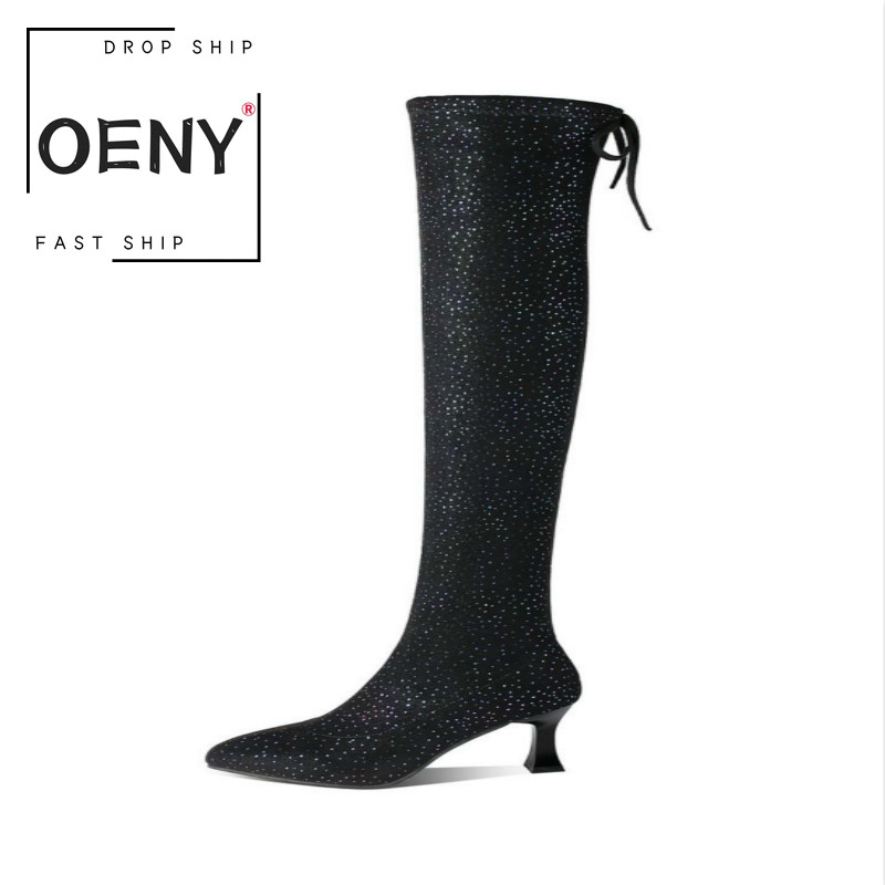 2020 Brand Womens boots Shoes Knee High Boots Non-slip Solid color Elegant Luxurious Sexy Female Booties Zapatos De Mujer, Black 1 no velvet
2020 Brand Womens boots Shoes Knee High Boots Non-slip Solid color Elegant Luxurious Sexy Female Booties Zapatos De Mujer, Black 1 no velvet