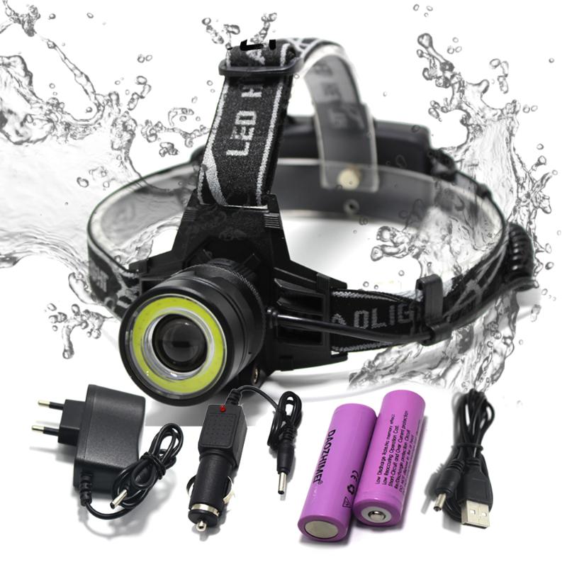 LED Headlamp XM-L T6+COB 8000lm 4 Modes Hunting Fishing Headlight Rechargeable Head Torch 18650 Headlamps
LED Headlamp XM-L T6+COB 8000lm 4 Modes Hunting Fishing Headlight Rechargeable Head Torch 18650 Headlamps