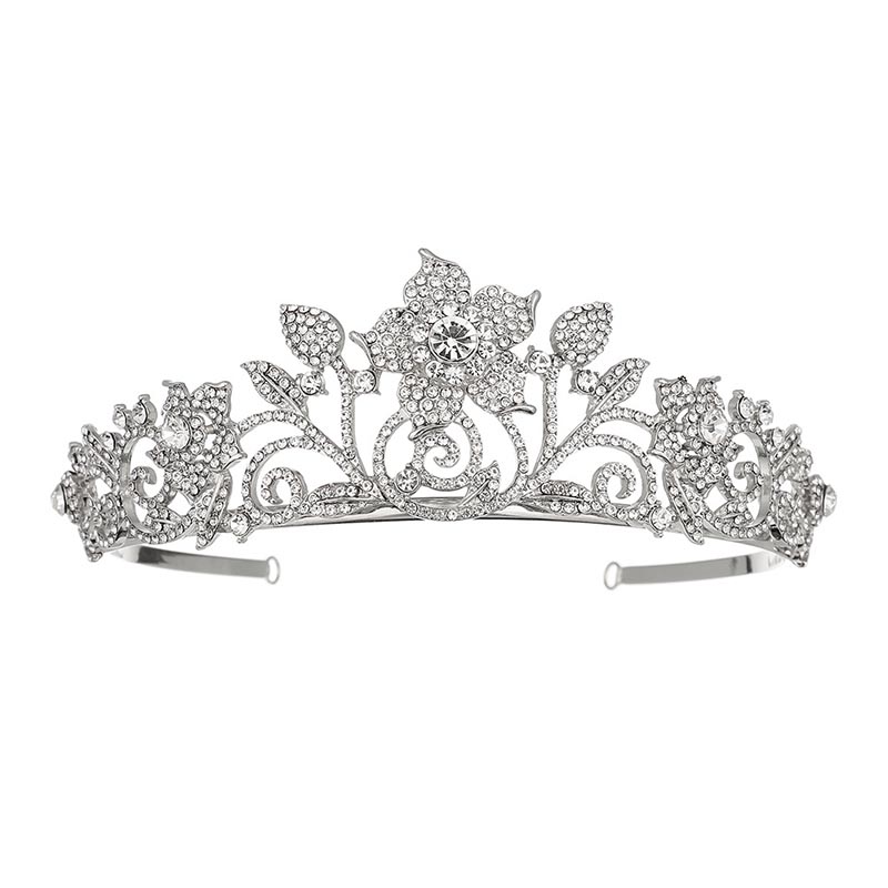 Luxury Baroque Handmade Rhinestone Rose Crown Women Tiara Bridal Wedding Hair Jewelry Accessories XH
Luxury Baroque Handmade Rhinestone Rose Crown Women Tiara Bridal Wedding Hair Jewelry Accessories XH