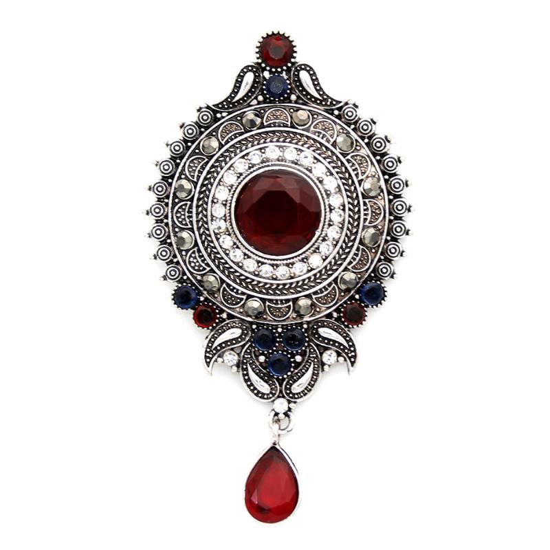 Sunspicems Vintage Turkish Crystal Flower Brooch Pins Retro Gold Silver Color Round Crown Broches Brooches Scarf Lapel Jewelry
Sunspicems Vintage Turkish Crystal Flower Brooch Pins Retro Gold Silver Color Round Crown Broches Brooches Scarf Lapel Jewelry